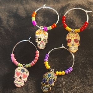 Day of the Dead (Dia de Muertos ) Wine or Coffee Charms